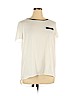 AB Studio 100% Polyester White Short Sleeve Blouse Size XL - photo 1