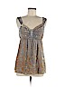 Hale Bob Gray Sleeveless Silk Top Size M - photo 1