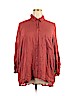 Wet Seal 100% Rayon Burgundy Long Sleeve Blouse Size 3X - photo 1
