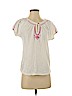 Lucky Brand 100% Cotton White Short Sleeve Top Size XS - photo 1
