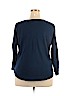 Chaps 100% Cotton Blue Long Sleeve Henley Size 3X - photo 2