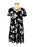 Pink Rose Black Casual Dress Size M - photo 1