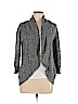 Iz Byer 100% Acrylic Gray Cardigan Size M - photo 1