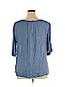Old Navy 100% Rayon Blue Short Sleeve Blouse Size XL - photo 2