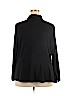 Roz & Ali 100% Polyester Black Long Sleeve Button-Down Shirt Size 3X - photo 2
