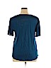 Ann Taylor LOFT 100% Linen Blue Short Sleeve Top Size XL - photo 2