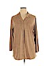 Studio Works Brown Long Sleeve Top Size 1X - photo 1