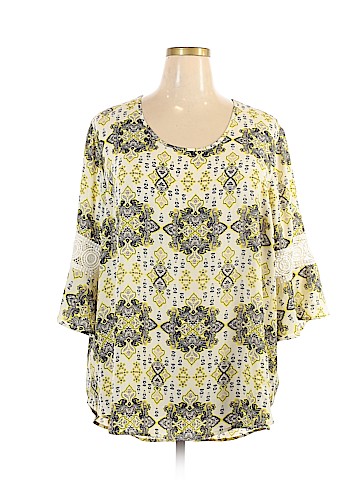 Cato 3/4 Sleeve Blouse (view 1)