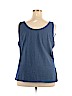 Avenue Blue Sleeveless Top Size 22 - photo 2