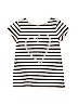 Gap Kids Stripes Graphic White Short Sleeve T-Shirt Size L (kids) - photo 1