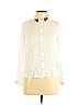 Forever 21 100% Rayon White Long Sleeve Blouse Size L - photo 1