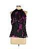 Milly 100% Silk Black Sleeveless Silk Top Size 10 - photo 1