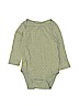 Baby Gap 100% Cotton Polka Dots Green Long Sleeve Onesie Size 12-18 mo - photo 1