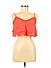 Forever 21 100% Polyester Orange Sleeveless Blouse Size M - photo 1