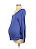 Isabel Maternity Blue Long Sleeve T-Shirt Size S - photo 1