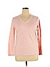 DKNY Jeans 100% Cotton Pink Pullover Sweater Size XL - photo 1