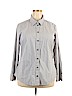 Old Navy Gray Long Sleeve Button-Down Shirt Size XXL - photo 1