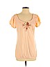 Lucky Brand 100% Cotton Pink Short Sleeve Top Size S - photo 1