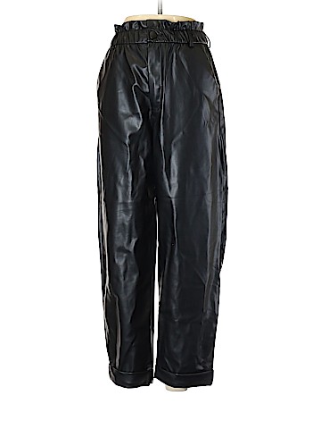 Zara Faux Leather Pants (view 1)