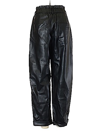 Zara Faux Leather Pants (view 2)