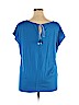 Ann Taylor LOFT Blue Short Sleeve Top Size XL - photo 2