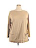 Jeanne Pierre 100% Cotton Tan Pullover Sweater Size 2X - photo 1