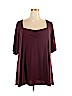 Torrid Burgundy Short Sleeve Top Size 4X Plus (4) - photo 1