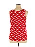 Ann Taylor LOFT Outlet 100% Cotton Red Tank Top Size XL - photo 2