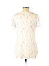 Zoe+Liv White Short Sleeve T-Shirt Size L - photo 2