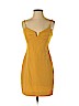 Black Halo Yellow Casual Dress Size 4 - photo 1