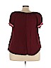 Mossimo Supply Co. 100% Rayon Burgundy Short Sleeve Top Size XXL - photo 2