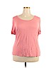 Soho JEANS NEW YORK & COMPANY Pink Short Sleeve T-Shirt Size XXL - photo 1