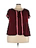 Mossimo Supply Co. 100% Rayon Burgundy Short Sleeve Top Size XXL - photo 1