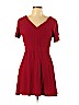 Forever 21 100% Viscose Red Casual Dress Size L - photo 1