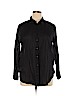Divided by H&M 100% Cotton Black Long Sleeve Button-Down Shirt Size 16 - photo 1