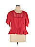 Knox Rose Red Short Sleeve Blouse Size XL - photo 1