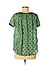 Jean Paul Gaultier Soleil 100% Polymide Green Short Sleeve Blouse Size M - photo 2