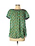 Jean Paul Gaultier Soleil 100% Polymide Green Short Sleeve Blouse Size M - photo 1