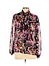 Diane von Furstenberg 100% Silk Pink Long Sleeve Silk Top Size 10 - photo 1