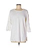 Splendid 100% Cotton White 3/4 Sleeve Top Size M - photo 1