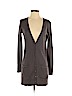 Autumn Cashmere Brown Silk Cardigan Size XS - photo 1