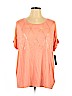 Apt. 9 Pink Short Sleeve Top Size 1X - photo 1