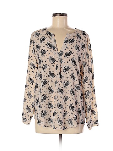 Joie Long Sleeve Silk Top (view 1)