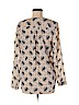 Joie 100% Silk Black Long Sleeve Silk Top Size M - photo 2