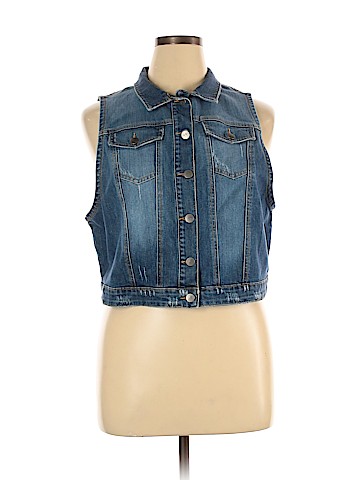 Karen Kane Denim Vest (view 1)