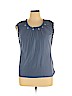 Ann Taylor LOFT Blue Short Sleeve Top Size XL - photo 1