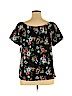 Old Navy 100% Cotton Black Short Sleeve Top Size XL - photo 2