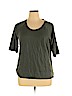 Ann Taylor LOFT 100% Cotton Green 3/4 Sleeve T-Shirt Size XL - photo 1