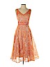 Moulinette Soeurs 100% Polyester Orange Cocktail Dress Size 2 - photo 1
