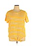 Old Navy 100% Cotton Yellow Short Sleeve Top Size XL - photo 1